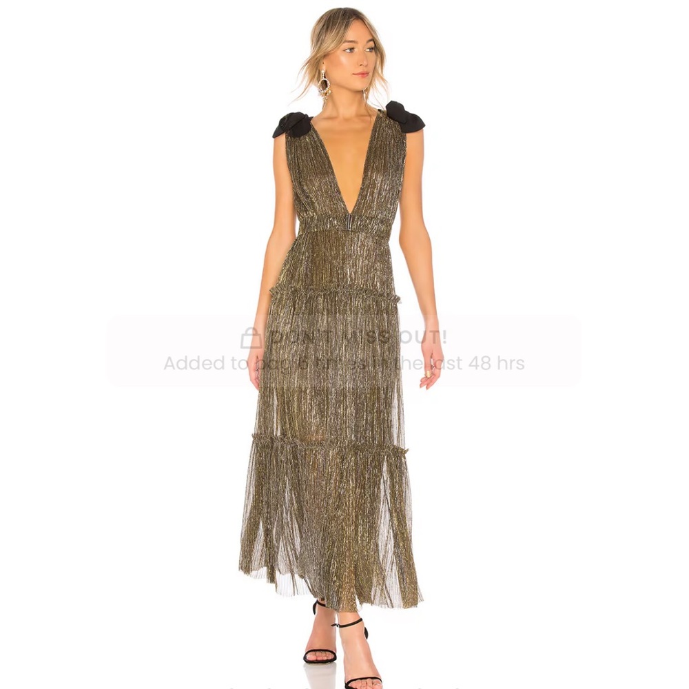 Gold Revolve Evening Dress